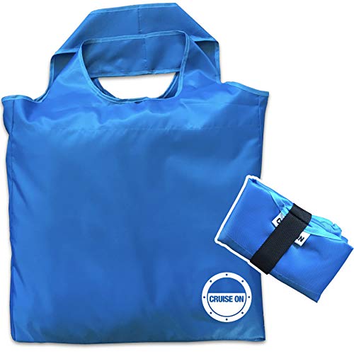 Cruise On Collapsible Travel Tote Bag, Large, Lightweight, Waterproof Nylon for Cruise, Beach, Shopping & Travel, Foldable & Packable into Small Pouch, Durable Carryall for Women & Men - Image 1