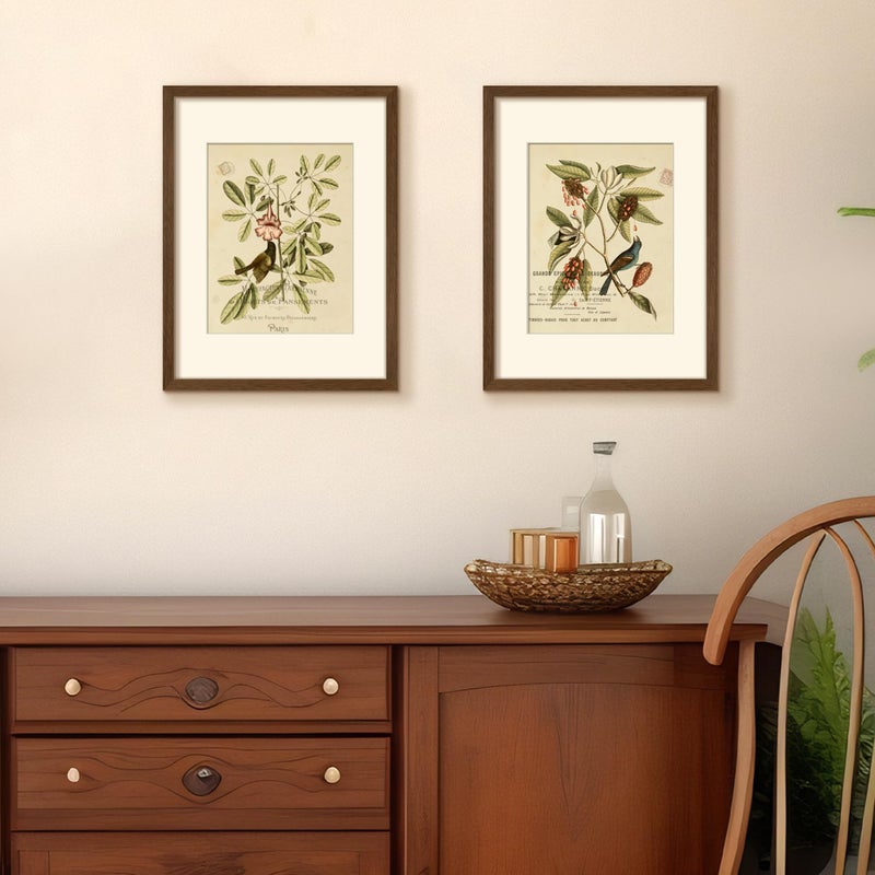 upsimples 12x16 Picture Frame, Display Pictures 8.5x11 with Mat or 12 x 16 Without, Wall Hanging Poster Frames, Brown, 1 Pack - Image 2