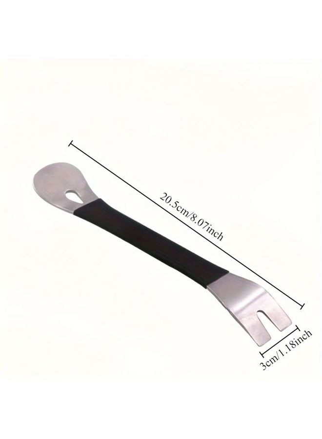 Black Dual End Stainless Steel Pry Bar Car Trim Door Panel Removal Tool - Image 4