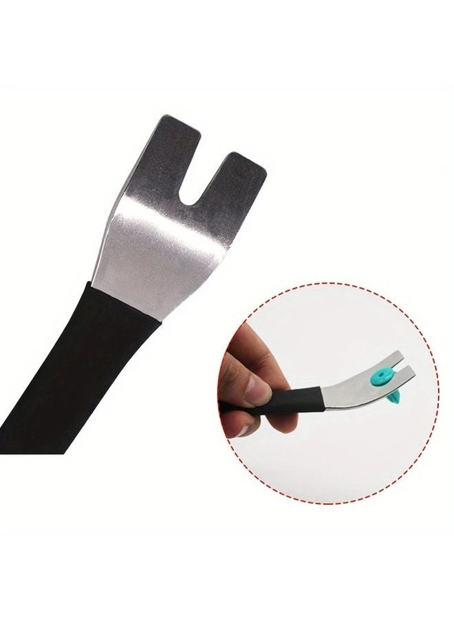 Black Dual End Stainless Steel Pry Bar Car Trim Door Panel Removal Tool - Image 5