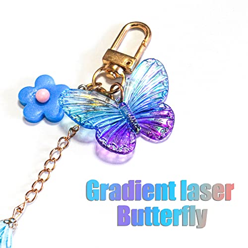 BANBALLON 12 Sets Butterfly Party Favors Keychain with Thank You Kraft Tags for Girls Butterfly Theme Birthday Party Baby Shower Favors Goodie Bag - Image 3