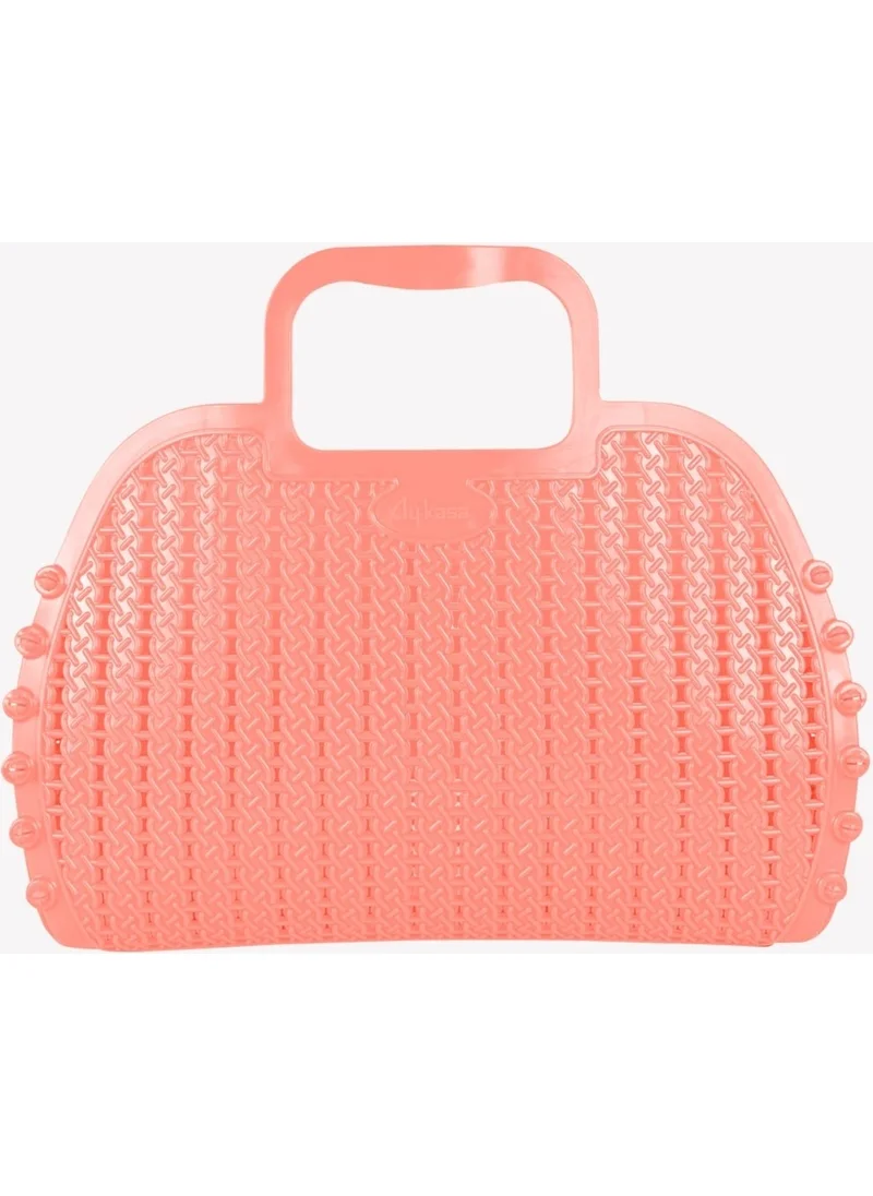 Ayyıldız Aykasa 221026 Salmon Pink Foldable Beach Bag