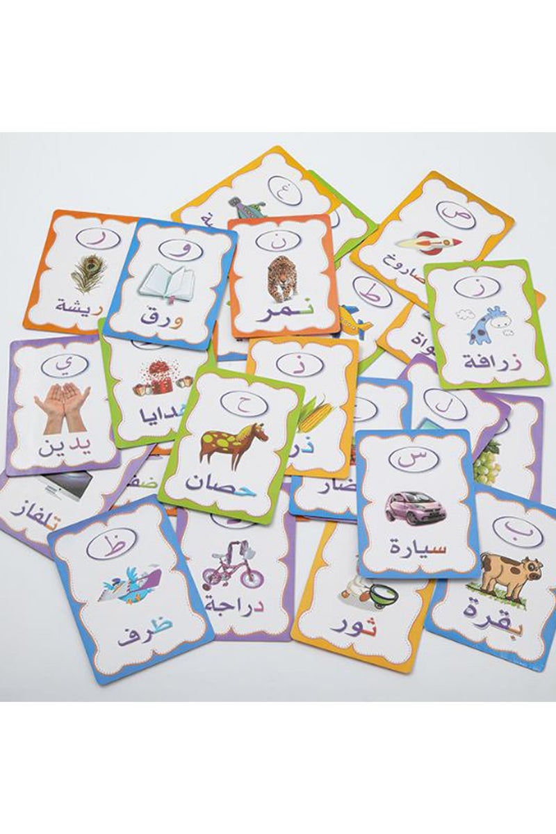 VIUAUAX 28 PCS Arabic Alphabet Flashcards, Double Sided Arabic Alphabets Flash Card, Colorful Early Word Education Toys Learning Resource Interactive Set with Marker Pen for Practicing, Writing - Image 5