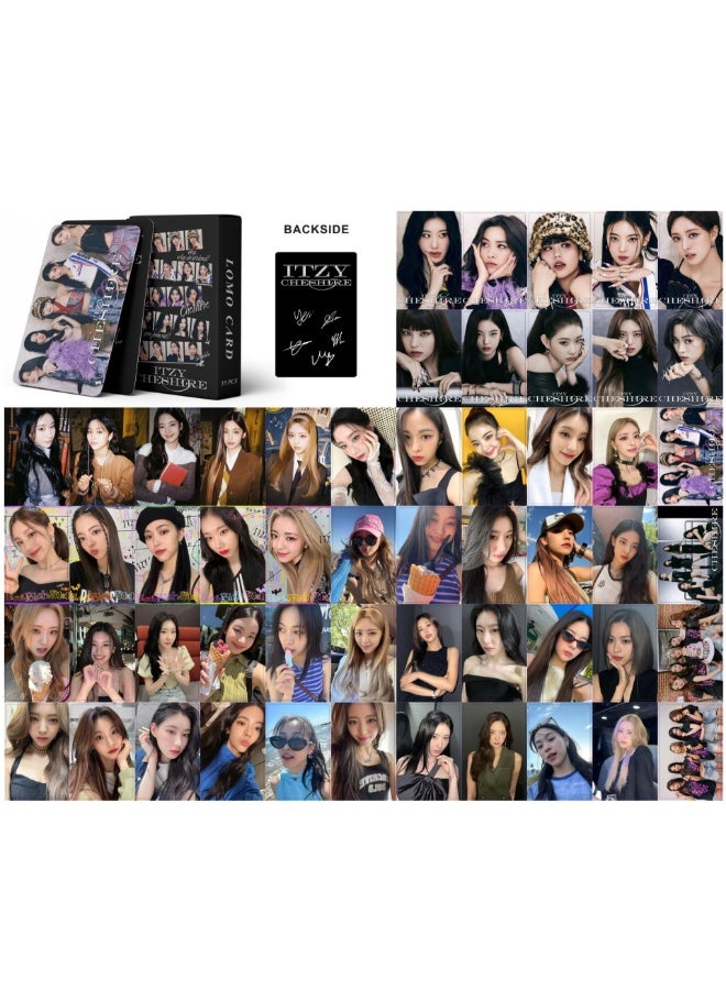 NIBEMINENT 55 Pcs Kpop ITZY CHESHIRE Lomo Cards Card For Fans Collection Gifts - Image 1