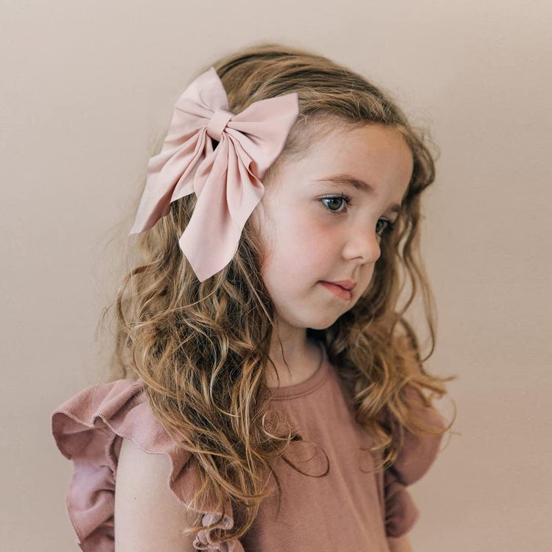 ALinmo 20PCS Satin Ribbon Bows and Large Alligator Clips Barrettes and Hair Accessories for Toddlers Kids and Teens - Image 5