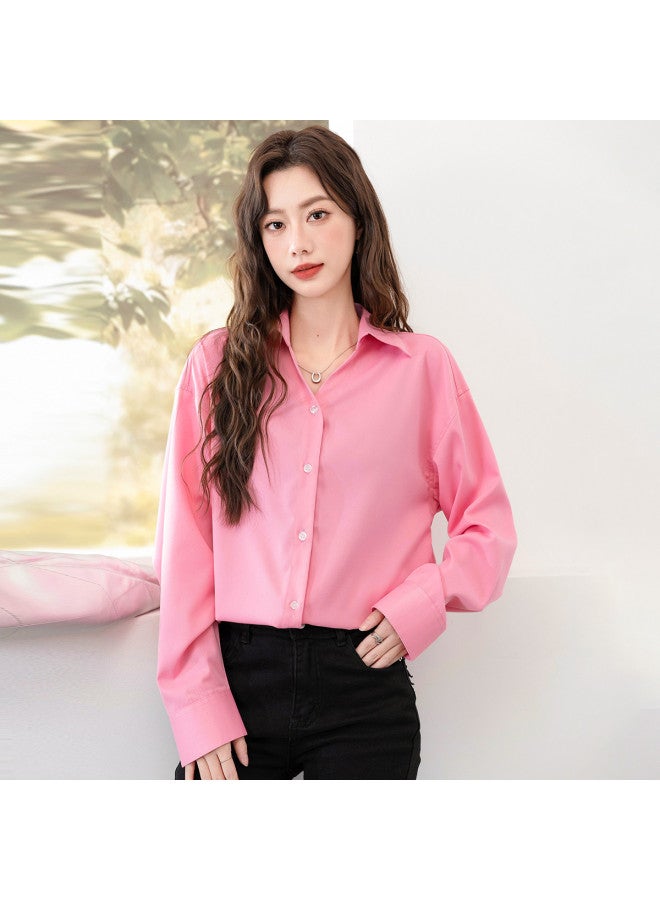 Baleno Smooth Drape Women's Shirt - Spring Essential Office Blouse, Versatile Solid Color Top For A Sophisticated Workwear Look - Image 4