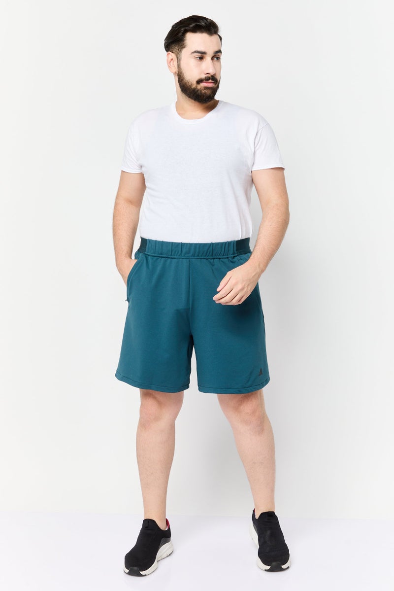 Adidas Men Sportwear Fit Yoga Shorts, Teal Blue  - Image 2