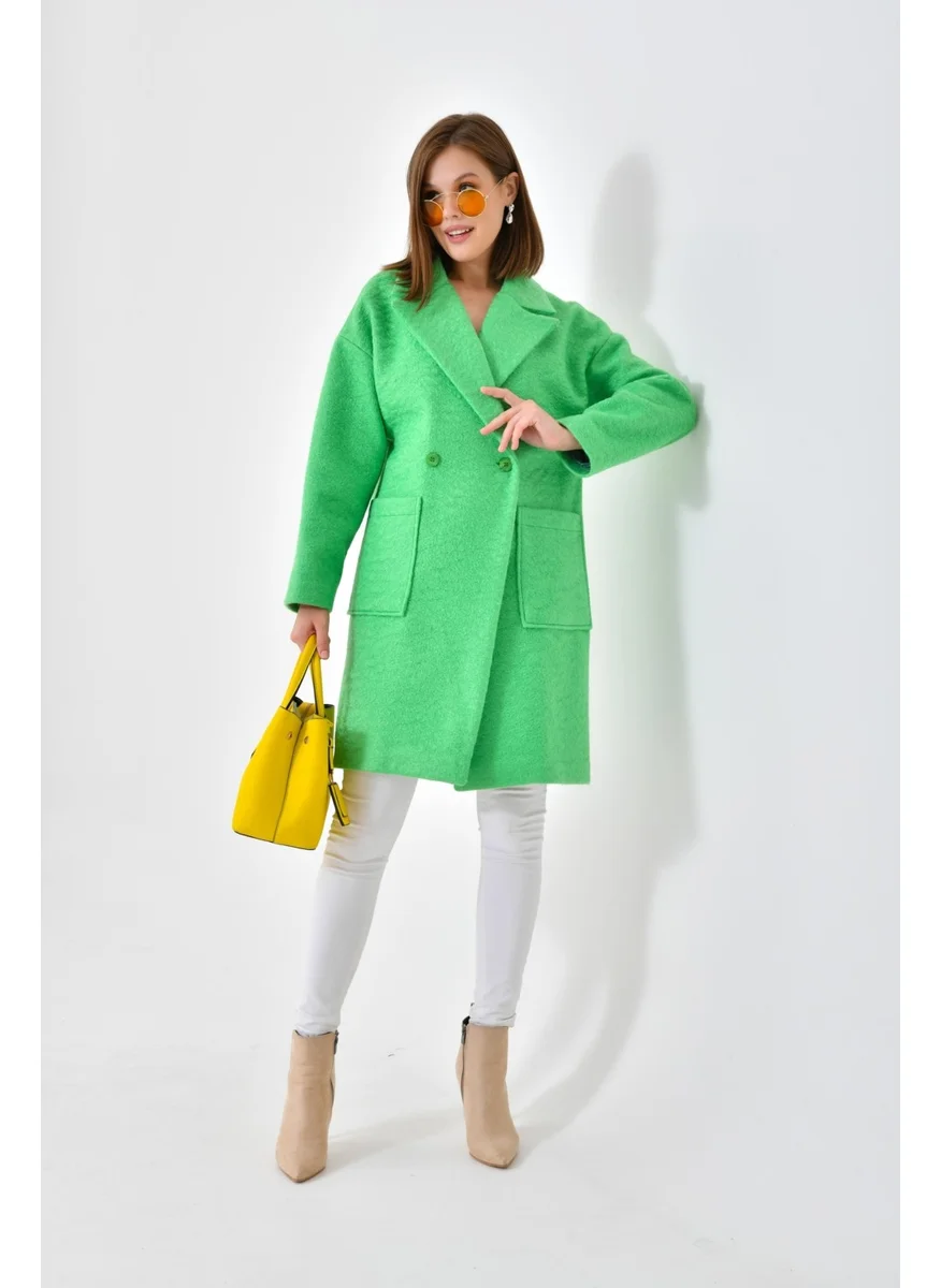 جارمي Ftz Women Women's Cashmere Coat Benetton