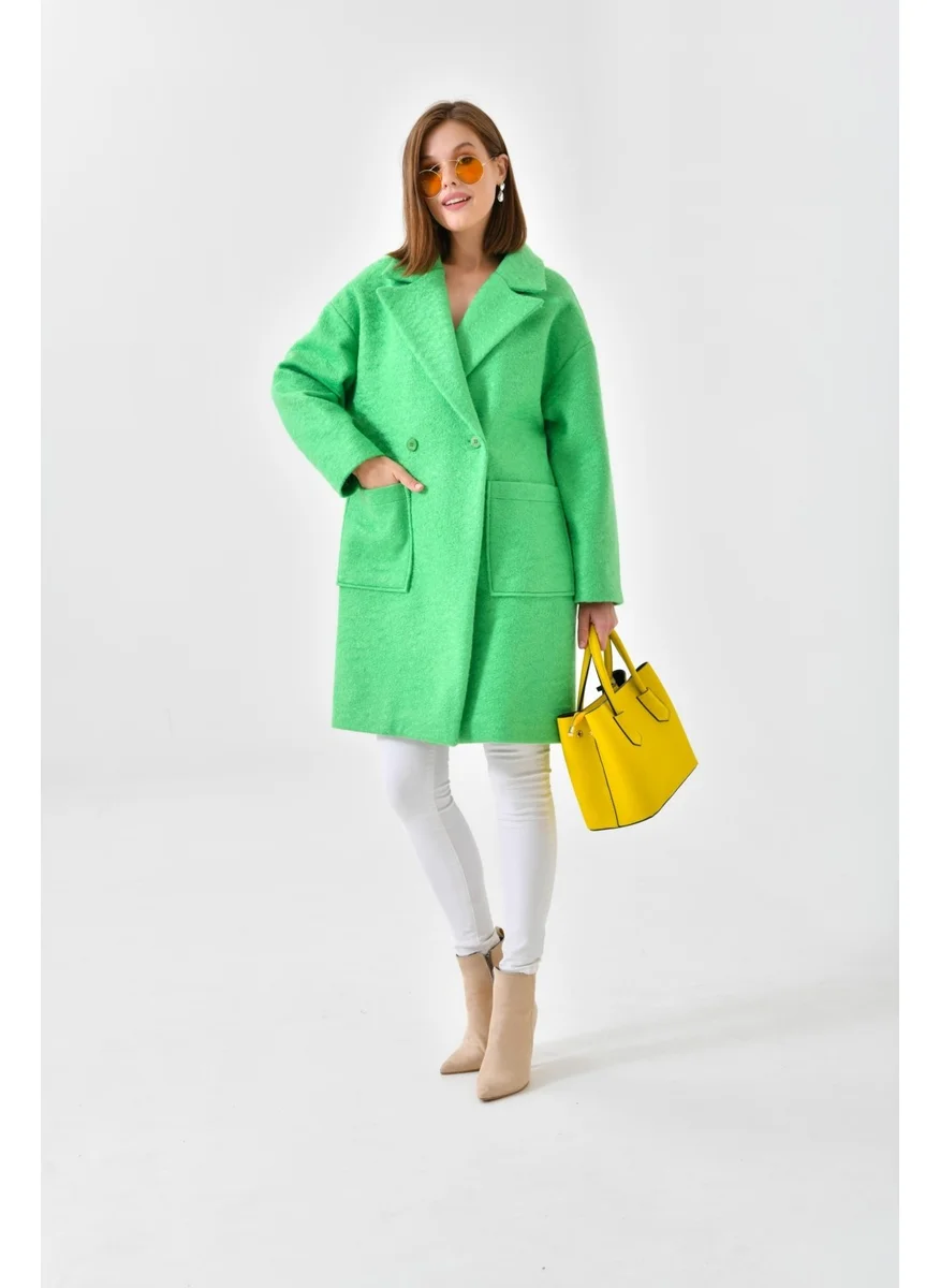 جارمي Ftz Women Women's Cashmere Coat Benetton