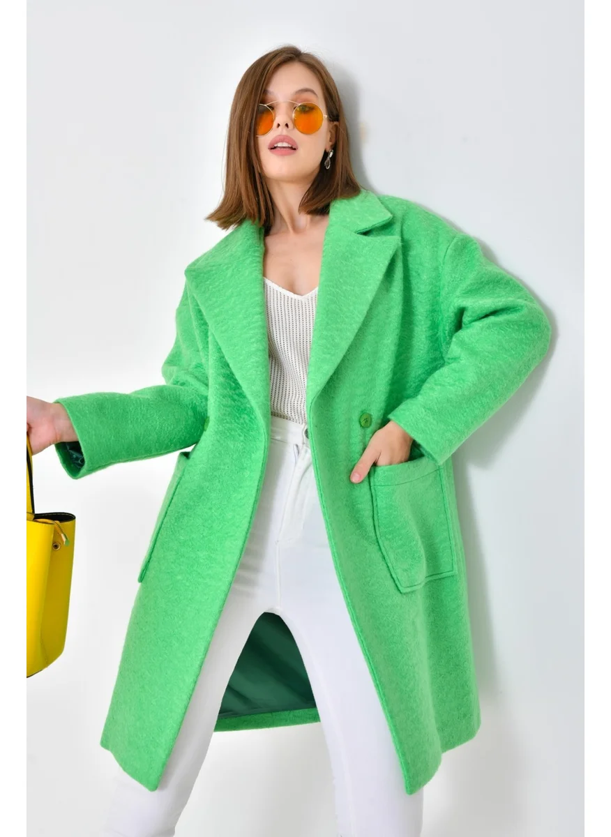 جارمي Ftz Women Women's Cashmere Coat Benetton