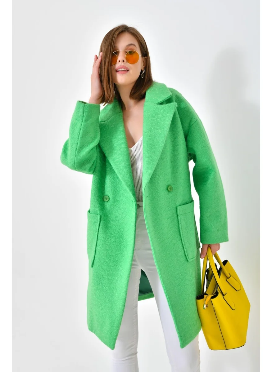 جارمي Ftz Women Women's Cashmere Coat Benetton