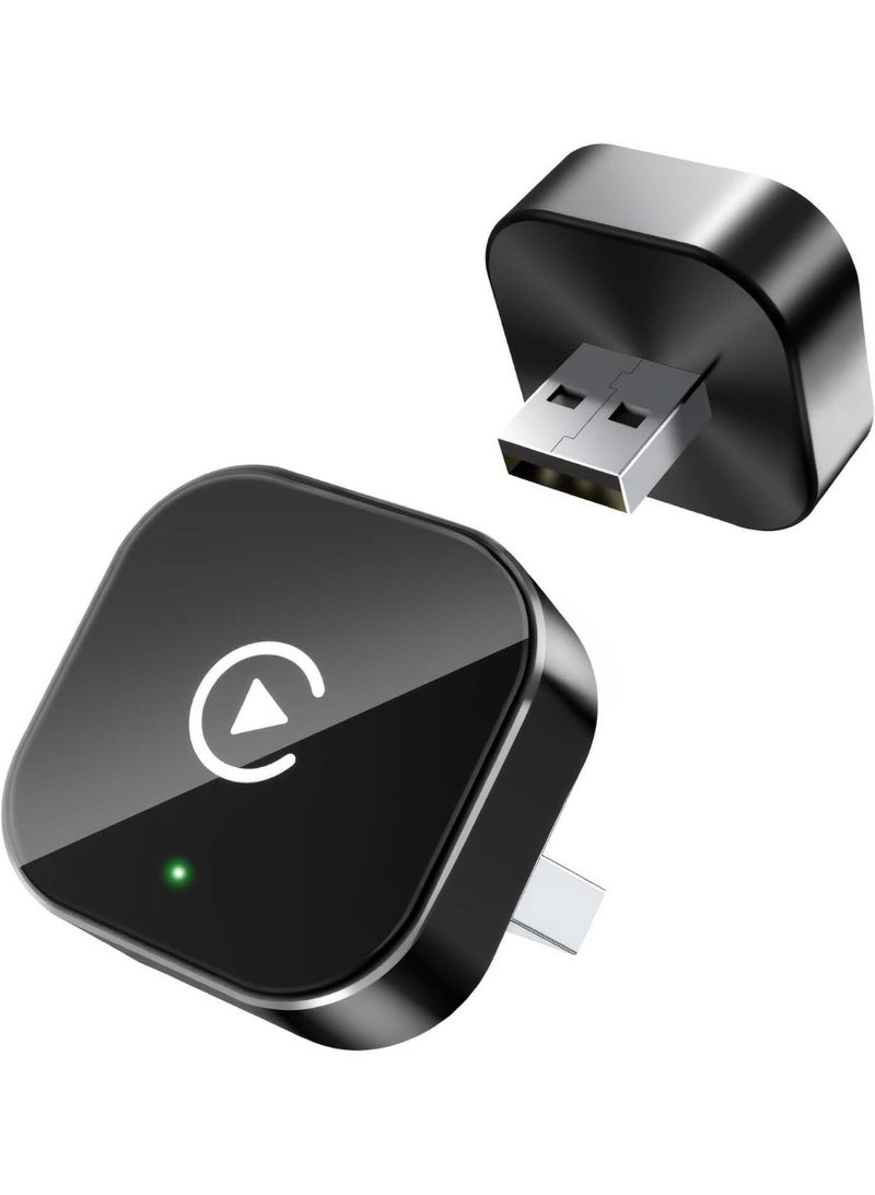 HALAMODO محول وايرلس كار بلاي ترقية من وايرد كار بلاي إلى وايرلس، تصميم مكعب صغير للسيارات مع موصل وايرد كار بلاي مدمج وسهل الاستخدام، اتصال سريع ومستقر كار بلاي لآيفون - Image 1