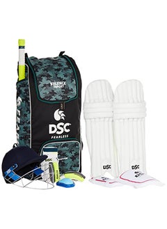 DSC Premium Complete Kit With Helmet Cricket Kit | Right Hand | Kit for Men | Polyvinyl Chloride | Adult | Size 5  - Image 1
