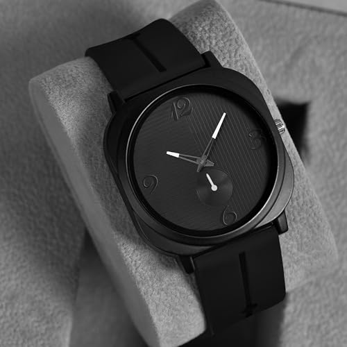 Acnos Unisex Analog Watch with Softest Silicone Strap White Needle Colors Quartz Movement Chronograph Style for Men & Boys - Image 3