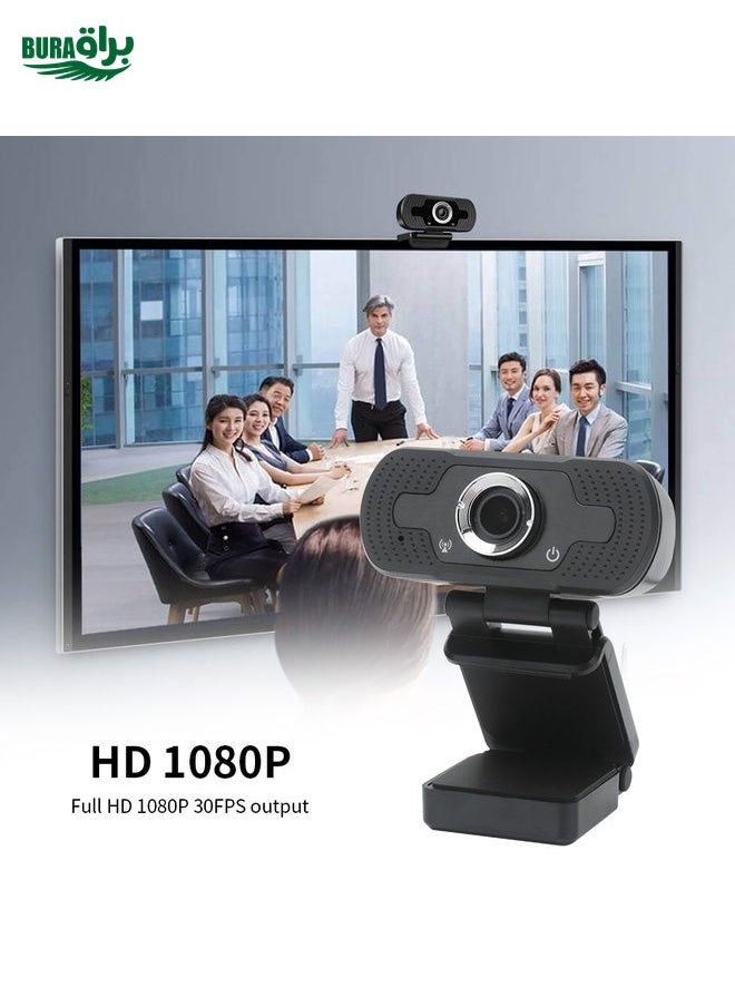 BURAQ - Full HD 1080P Web Camera With Noise Cancellation Microphone Skype Streaming Live Camera for Computer Android TV - Image 1