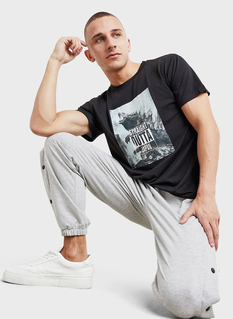 Styli Graphic Crew Neck T-Shirt