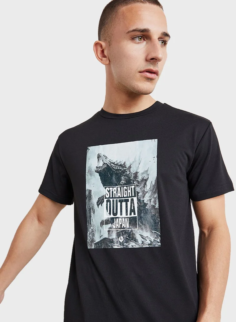 Styli Graphic Crew Neck T-Shirt