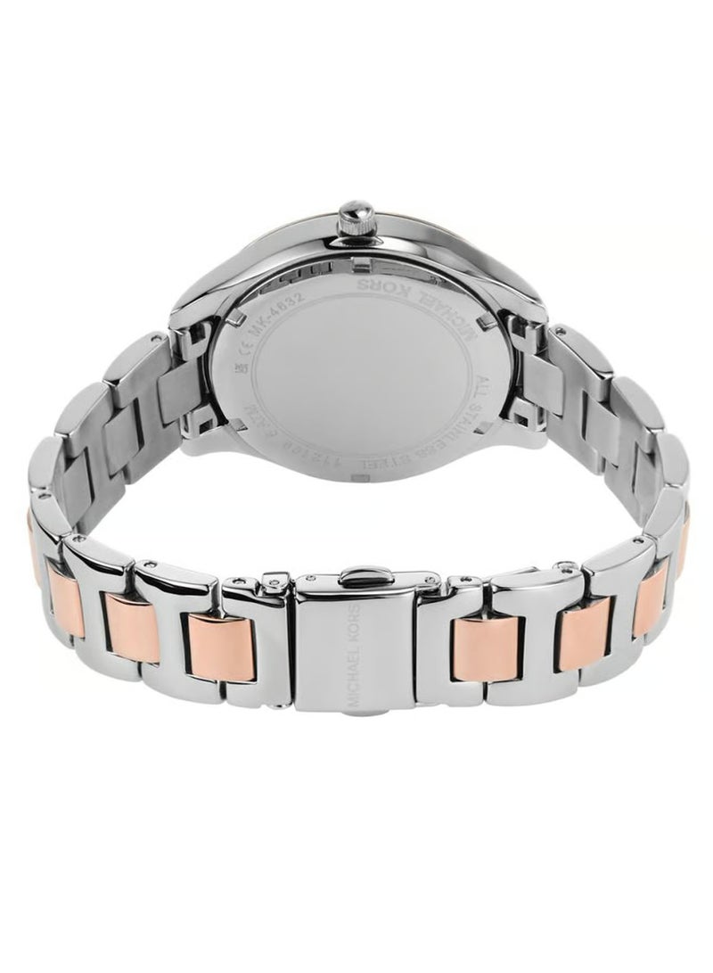 ام كي ساعة ليليان ثلاثية العقارب ثنائية اللون من الفولاذ المقاوم للصدأ - 1048 - Image 2