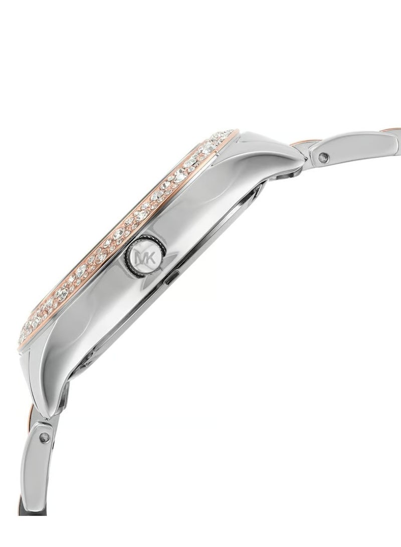 ام كي ساعة ليليان ثلاثية العقارب ثنائية اللون من الفولاذ المقاوم للصدأ - 1048 - Image 3