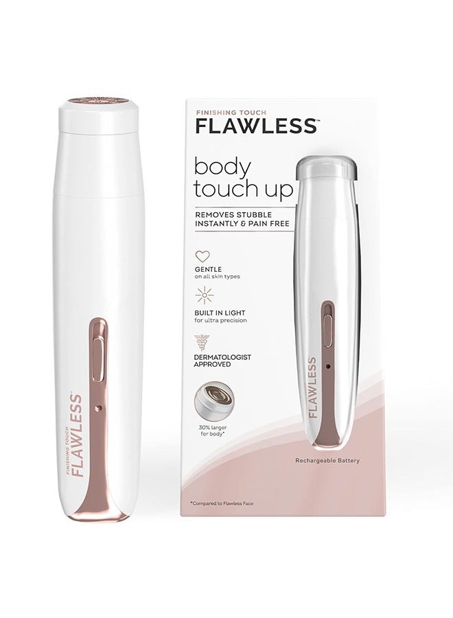 فلولبس ماكينة حلاقة وتشذيب كهربائية مزدوجة الرأس للنساء - تشذيب بدون ألم من الذهب عيار 18 قيراطًا مع ضوء حلقي - Image 1