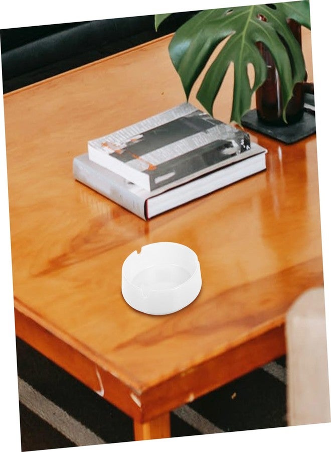 SOLUSTRE Unbreakable Round Ashtray Smoke Ash Holder for Home Office Bar Indoor Outdoor Use 3.70X3.70X0.98In Pack of 2 - Image 5