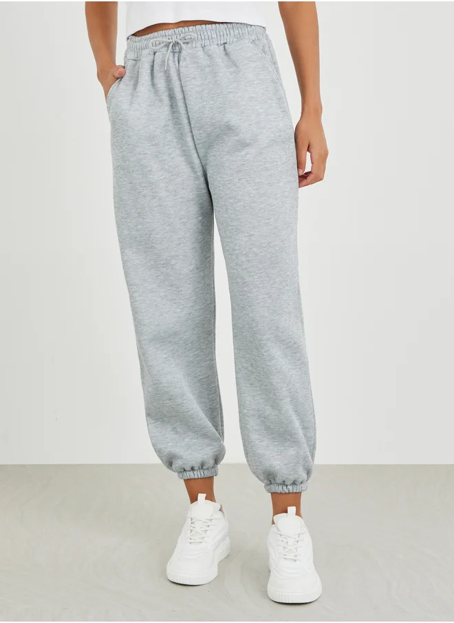 ستايلي Styli Relaxed Fit Joggers with Drawstring