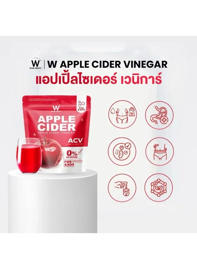 Wink White ACV Apple Cider Vinegar Drink Mix 100g – No Sugar, Prebiotic FOS + XOS - Image 3