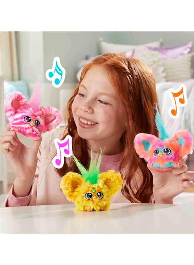 Furby صديق هولا الأناناس الصغير من فربليتس، 45+ صوت وموسيقى، يتحدث فقط بالفوربيش، ألعاب إلكترونية محشوة للأطفال من 6 سنوات وما فوق، أصفر وأخضر - Image 5