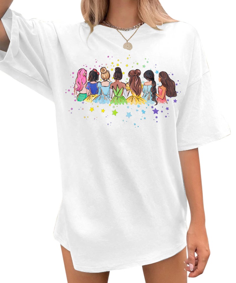 UNIQUEONE Magical Shirt for Women: Magic Kingdom Tshirt Princess Shirt Family Vacation Trip Tee - Image 1