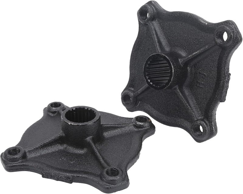 Fydun 2pcs 23 Tooth Spline 4 Stud Wheel Rear Axle Hub Steel Alloy Replacement Accessories for Quad Bike ATV Kart - Image 1