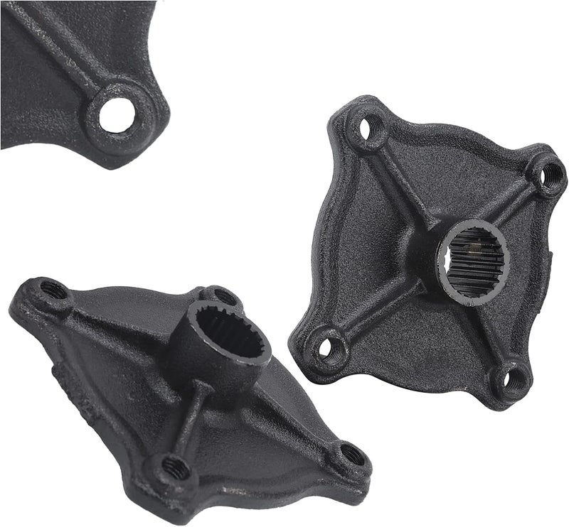 Fydun 2pcs 23 Tooth Spline 4 Stud Wheel Rear Axle Hub Steel Alloy Replacement Accessories for Quad Bike ATV Kart - Image 4