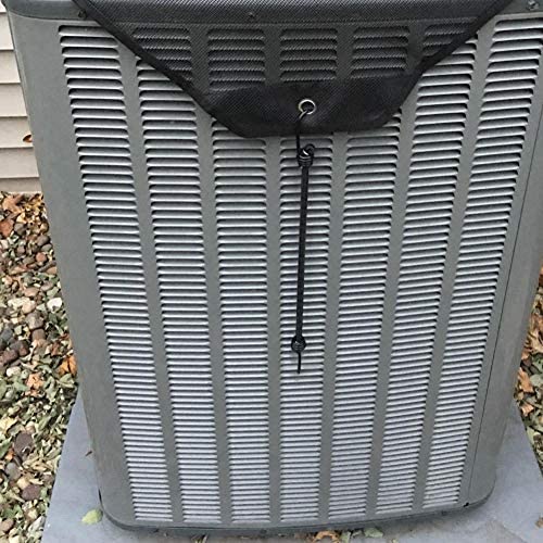 yhslmh Air Conditioner Covers for Outside Units Central Ac Cover Leaf Guard Heavy Duty Mesh AC Defender for Outdoor Square Units, All Season Black ( 32 x 32 inch Mesh) - Image 5