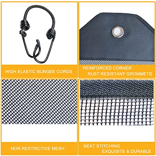 yhslmh Air Conditioner Covers for Outside Units Central Ac Cover Leaf Guard Heavy Duty Mesh AC Defender for Outdoor Square Units, All Season Black ( 32 x 32 inch Mesh) - Image 3