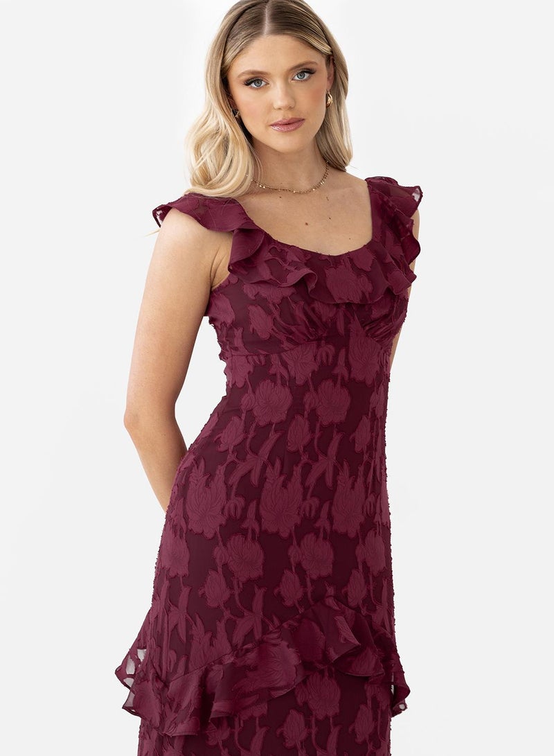 Anaya With Love Tie Back Ruffle Detail Maxi Dress - Image 3