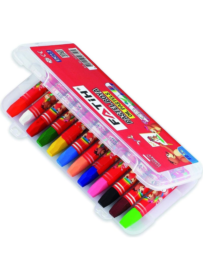 Fatih Pastel Paint 12 Colors with King Size Bag 