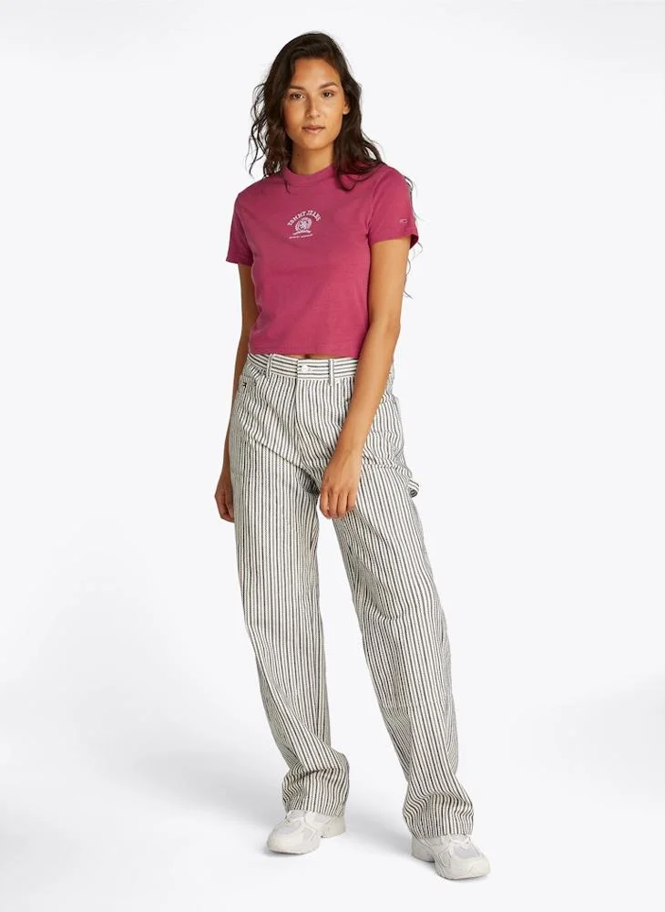 TOMMY JEANS Crew Neck Logo T-Shirt