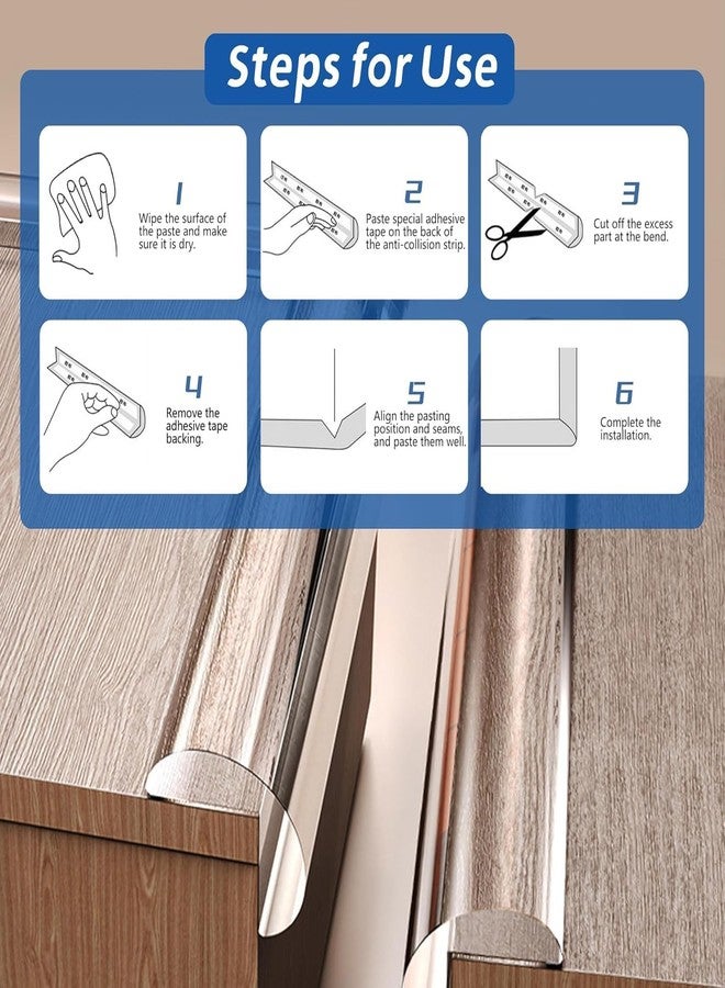 Drofail 3 Meter Edge Protector Table Corner Protectors for Baby Safety Adhesive Baby Proofing Edge Corner Guards for Furniture Table Cabinets (3) - Image 5