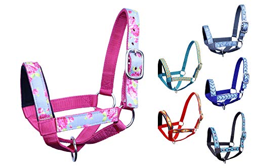 Paris Tack Derby Originals Patterned Double Layer Nylon Figure-8 Cow Halters and Sizes - Image 1