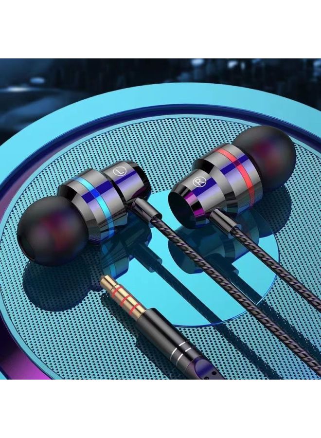 In-ear Headphones For OPPO Huawei Xiaomi Vivo Apple Gaming Headphone Cord Earbuds Headset Wired Headphones-Colour:Upgraded Version (local Gold) Line Control + Microphone + Tuning - (round Head) Noble Thousand Yuan Sound Quality - 1 Pack - Image 3