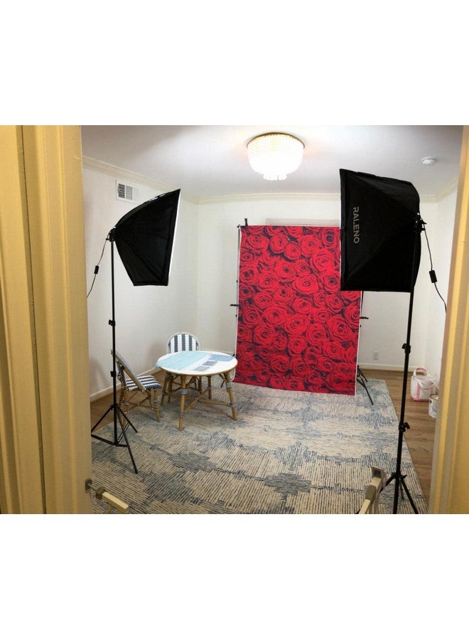 RUYI خلفية حائط زهور الورد الأحمر 6X6 قدم لزفاف الورود وزهور عيد الميلاد خلفية تصوير للنساء حفل زفاف العروس زينة الورد الأحمر خلفيات فنية لاستوديو التصوير كشك التصوير من الفينيل - Image 5