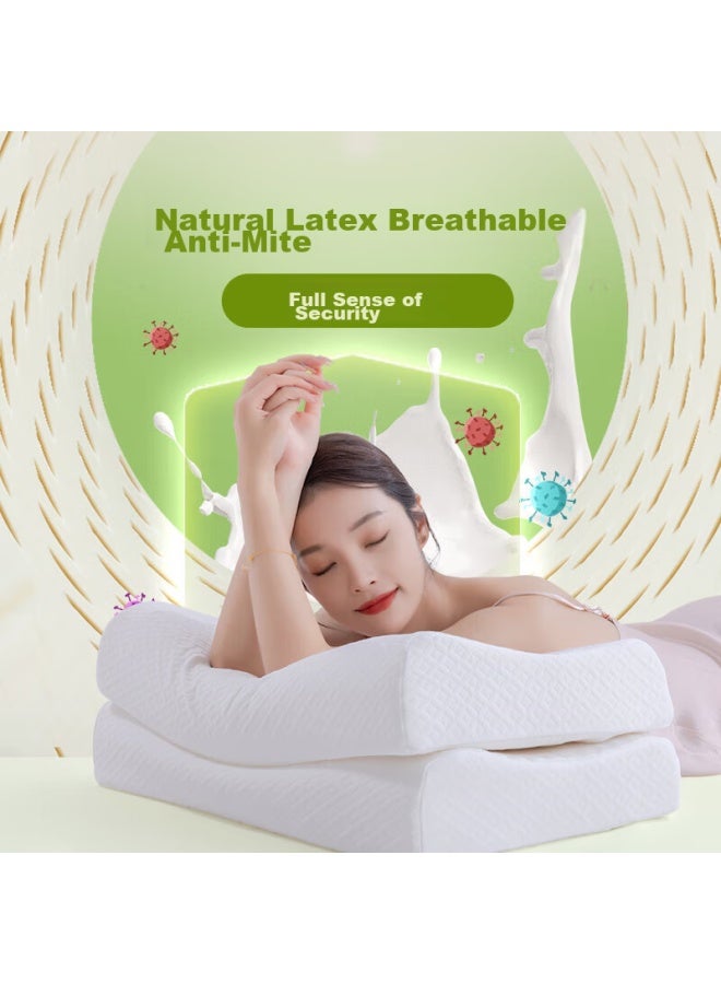 GOLDEN TREE Jinxiangshu Natural Imported Cervical Pillow, Rubber Sleeping Pillow, Natural Latex Pillow, Adult Pillow, Breathable Wave Pillow - Image 5