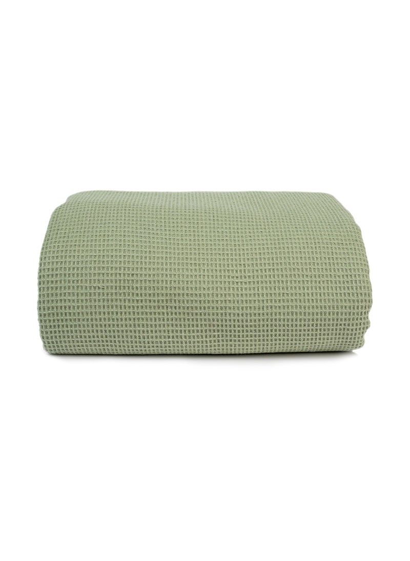 Home of linens مفرش سرير قطن فستق 230x250  - Image 2