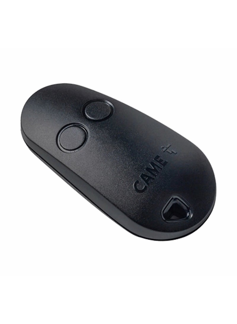 CAME TOP42FGN 2 Channel Black Fixed Code Remote Control for Multiple Devices with Self-Learning Function for Easy Configuration Frequency 433.92 MHz Compatible with CAME Models Only - Image 1