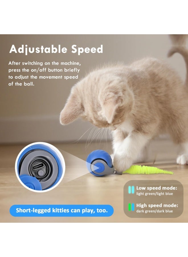 🎾 Speedy Tail Interactive Cat Toy – Auto-Rolling Adjustable Smart Ball for Indoor Cats - Image 2