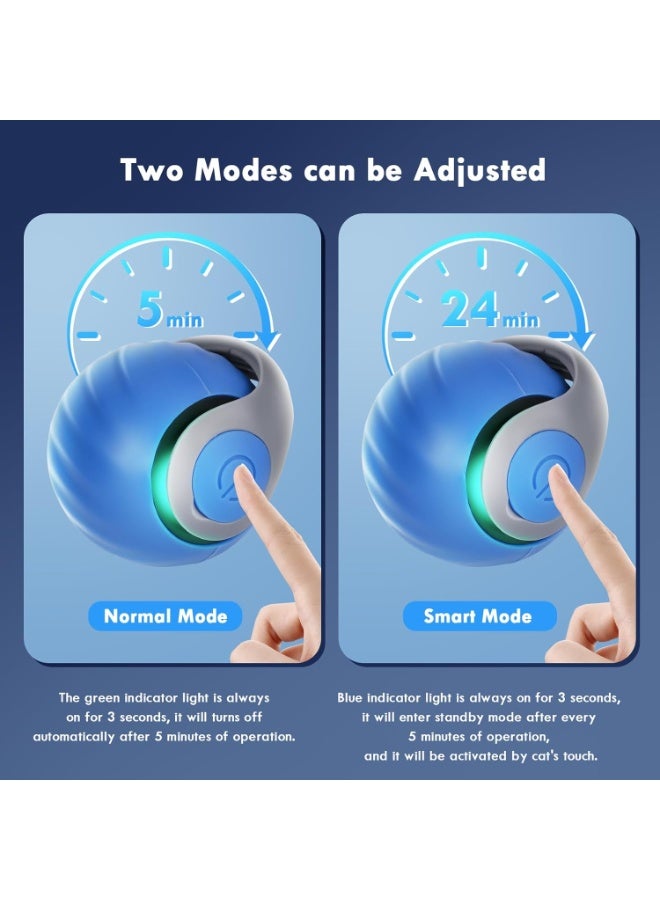 🎾 Speedy Tail Interactive Cat Toy – Auto-Rolling Adjustable Smart Ball for Indoor Cats - Image 4