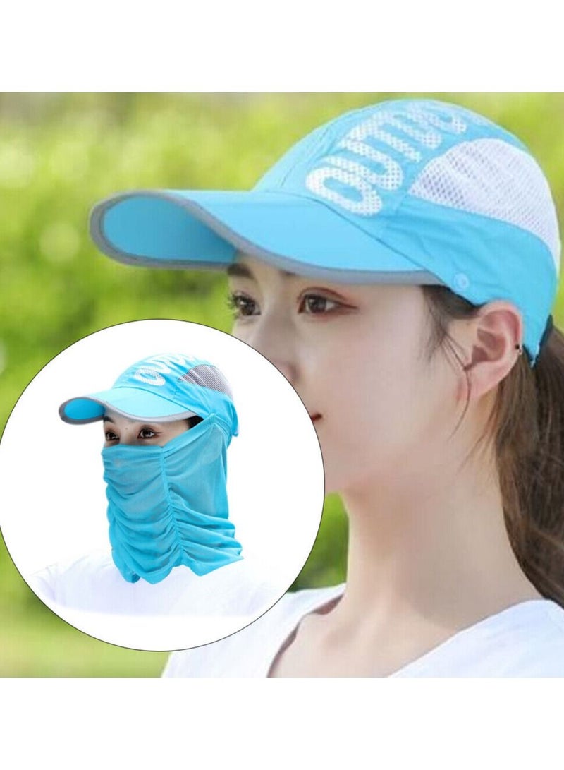 DubaiGallery Foldable Fishing Cap Hat Outdoor Sun Protection Breathable Mosquito Duck Tongue Cap With Mesh For Man And Women - Image 3