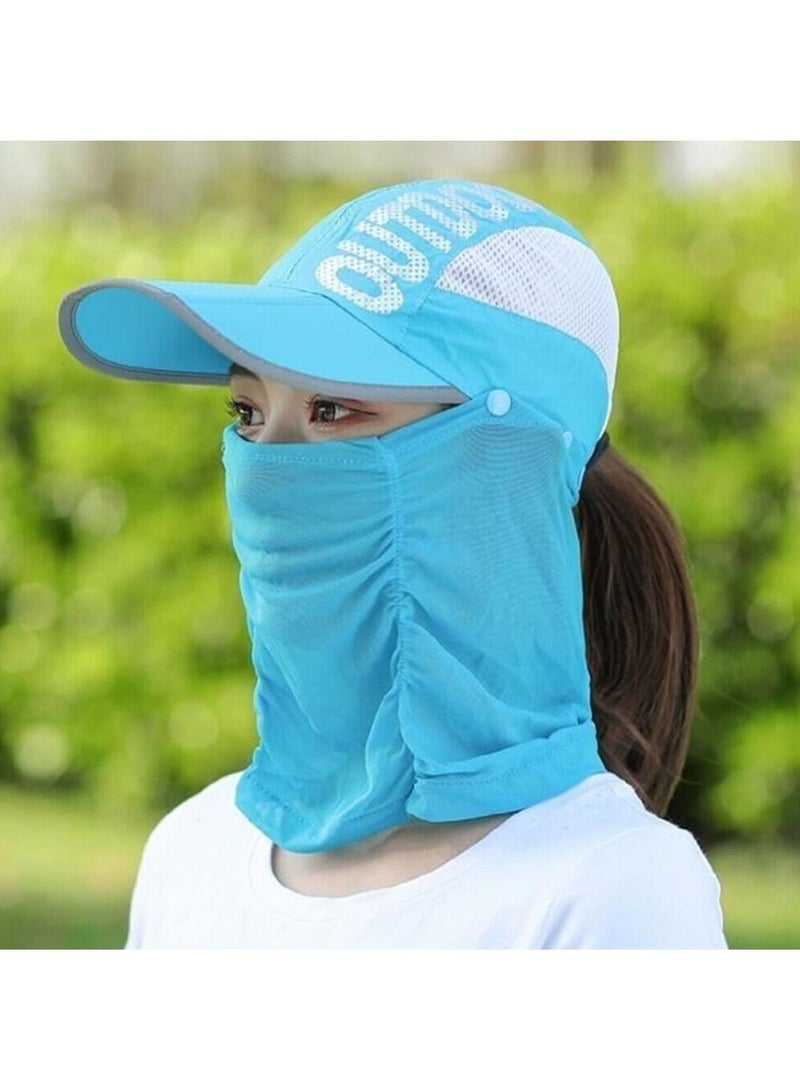 DubaiGallery Foldable Fishing Cap Hat Outdoor Sun Protection Breathable Mosquito Duck Tongue Cap With Mesh For Man And Women - Image 2