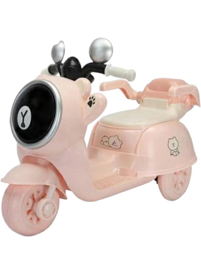 Toy Box Premium Quality Children Electric Scooter Ride On Battery Powered 3 Wheel Motorbike For Kids 2 And Up 
