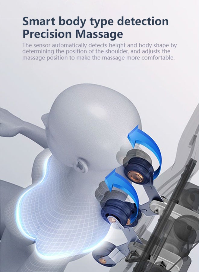 إي تي جي كرسي تدليك كهربائي ذكي فاخر - تدليك 4D كامل الجسم متعدد الوظائف دليل SL المتلاعب للاستخدام المنزلي - تصميم كبسولة الفضاء - Image 3