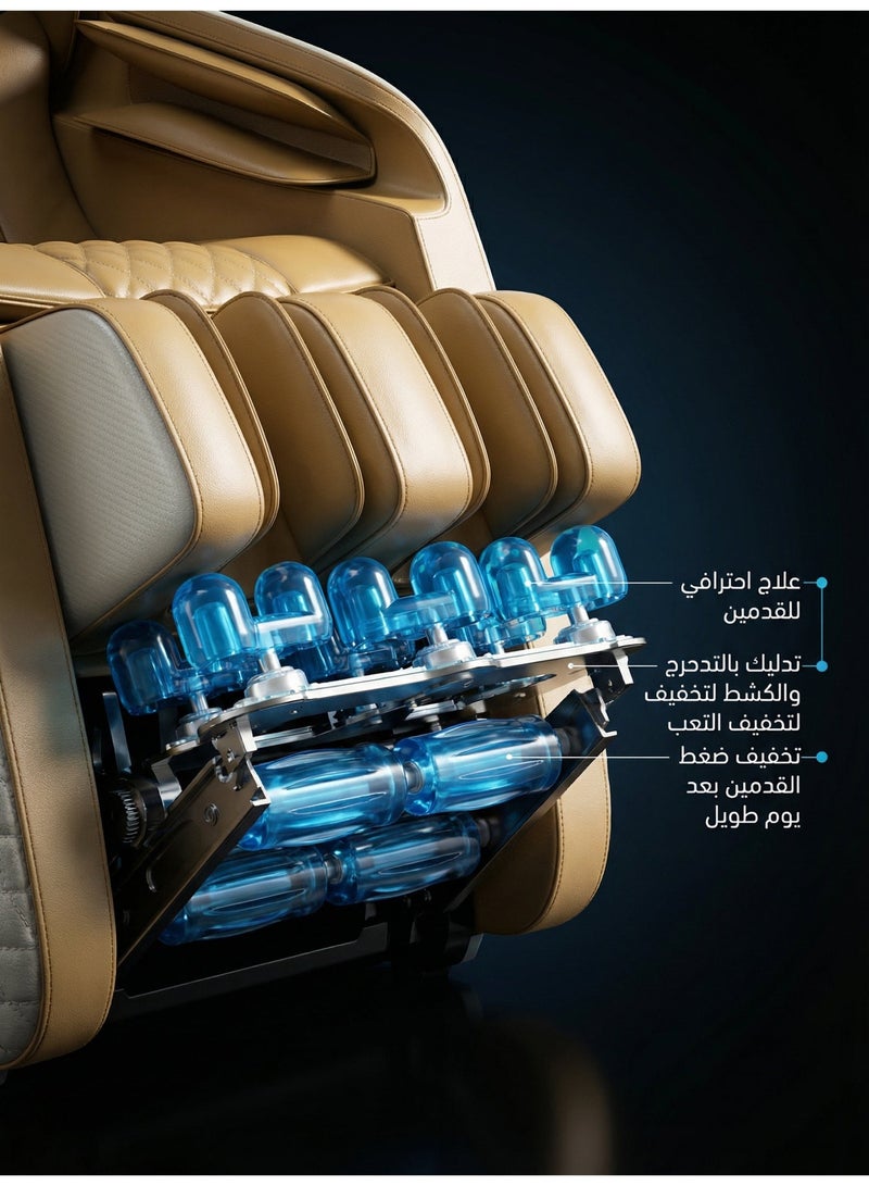 إي تي جي كرسي تدليك كهربائي ذكي فاخر - تدليك 4D كامل الجسم متعدد الوظائف دليل SL المتلاعب للاستخدام المنزلي - تصميم كبسولة الفضاء - Image 5
